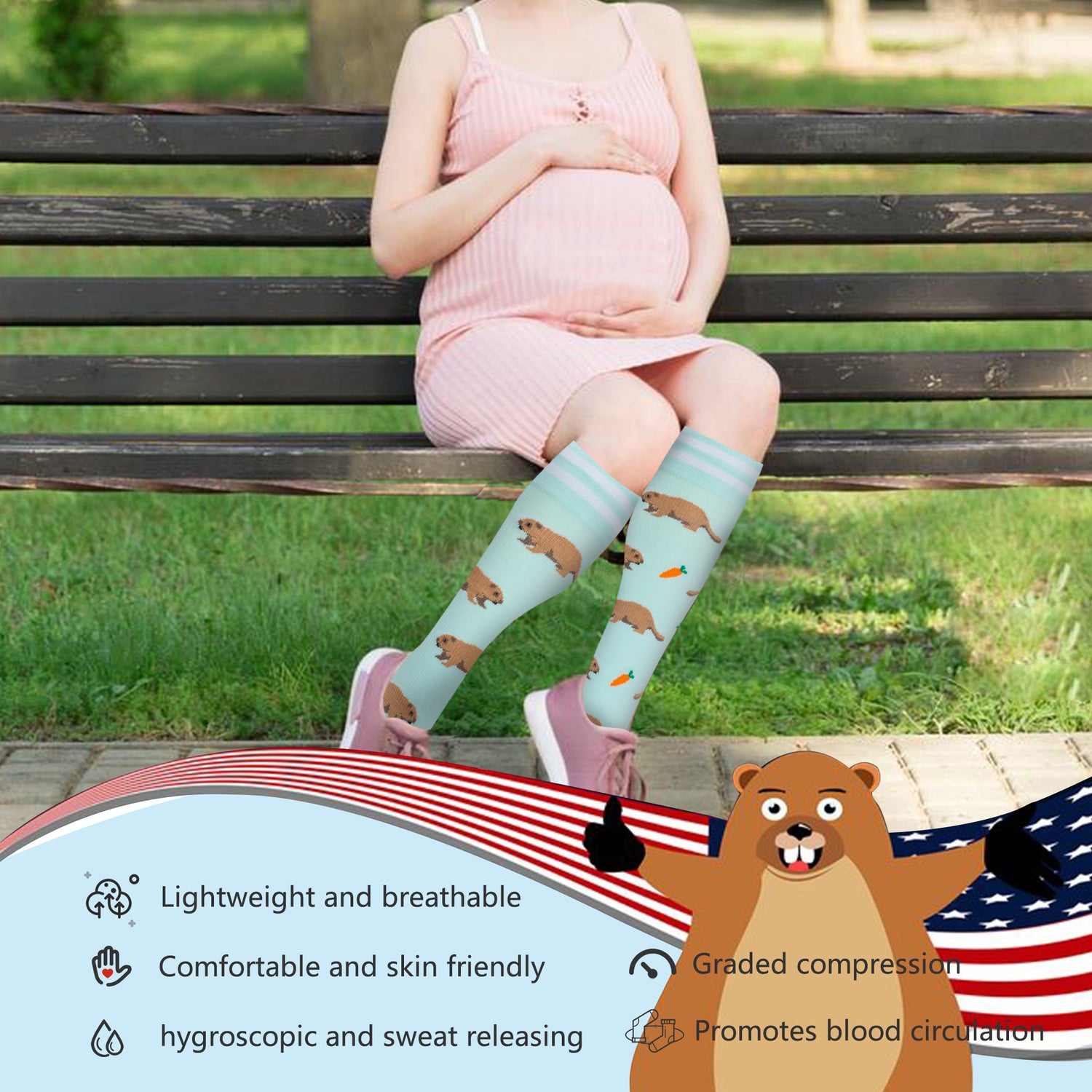 0A-0601- Compression Socks for Women Men Support Circulation 6 Pairs Socks For Travel