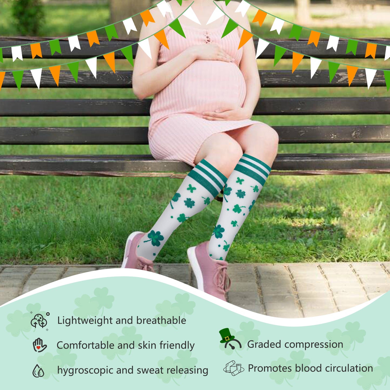 0A-2601- Compression Socks for Women Men Support Circulation 6 Pairs Socks For Travel