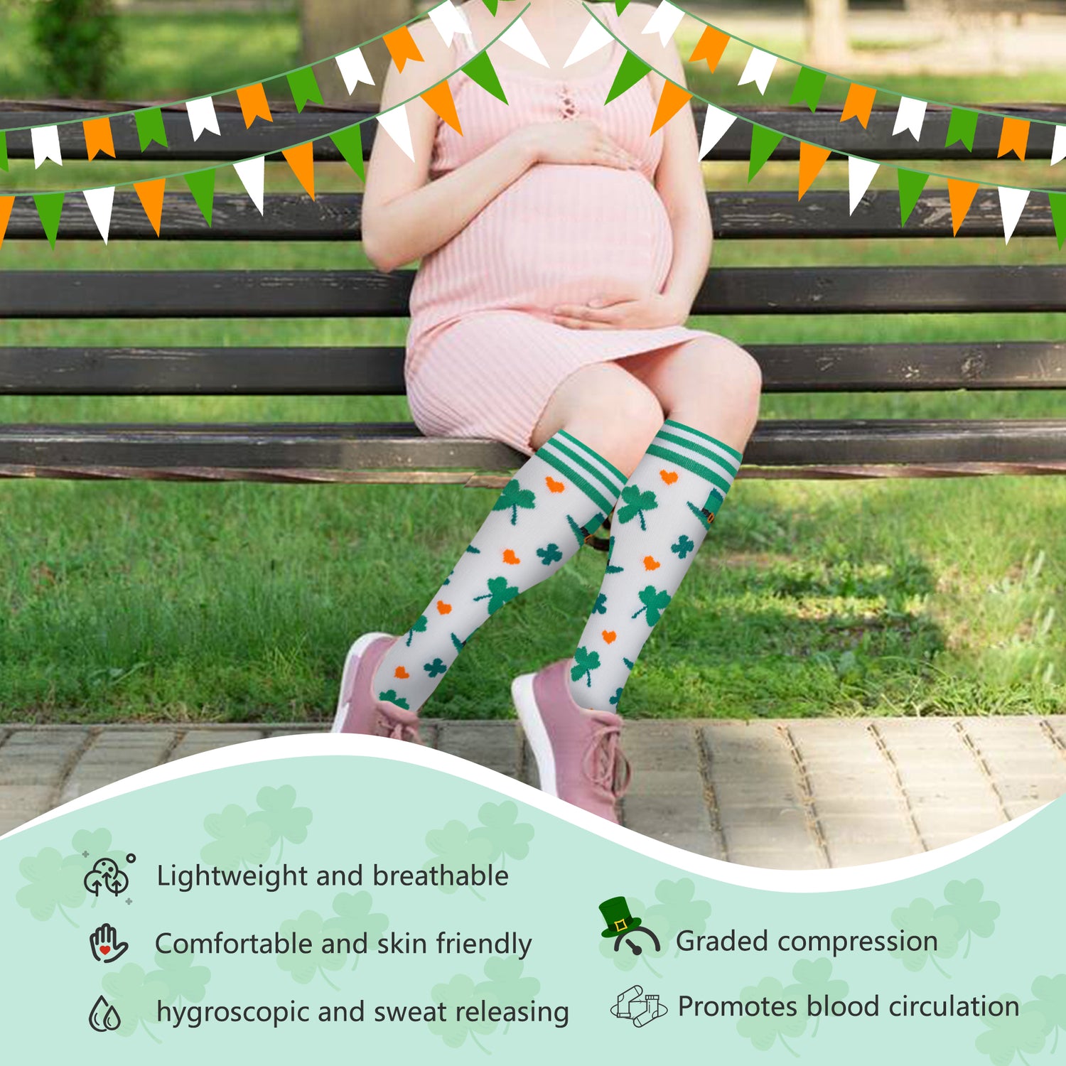 0A-2602- Compression Socks for Women Men Support Circulation 6 Pairs Socks For Travel