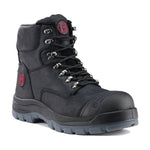 81N07 Work Boots for Men, Composite Toe, YKK Zipper, 6" Non-Slip Safety Leather Shoes, Static Dissipative, Breathable