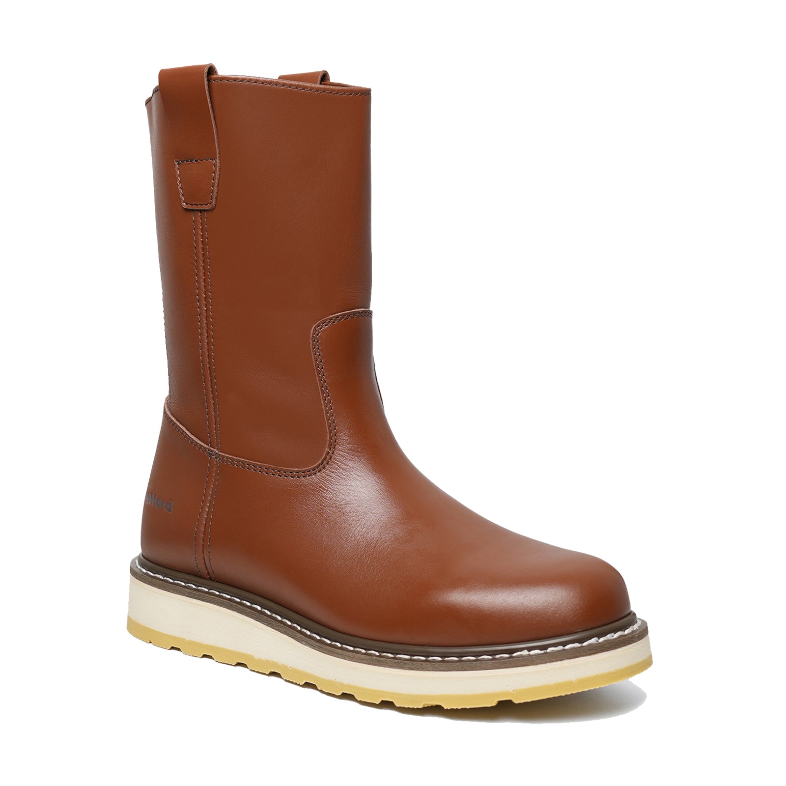 Men’s Pull-On Leather Work Boots - Brown Solidifier Men main image 4