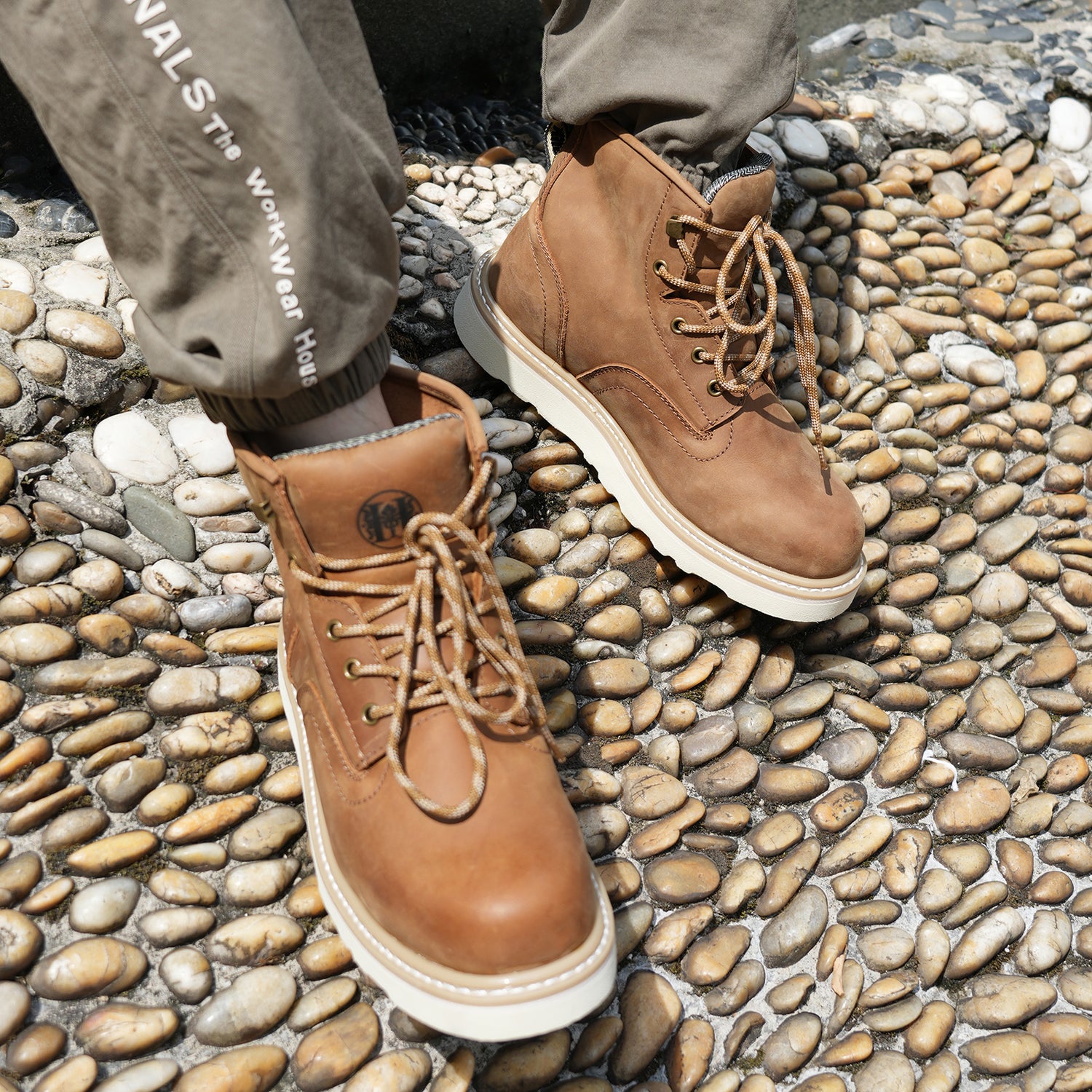 HVB805 - 6'' Soft Toe Retro Non-slip Water Resistant Men's Safety Work Boots