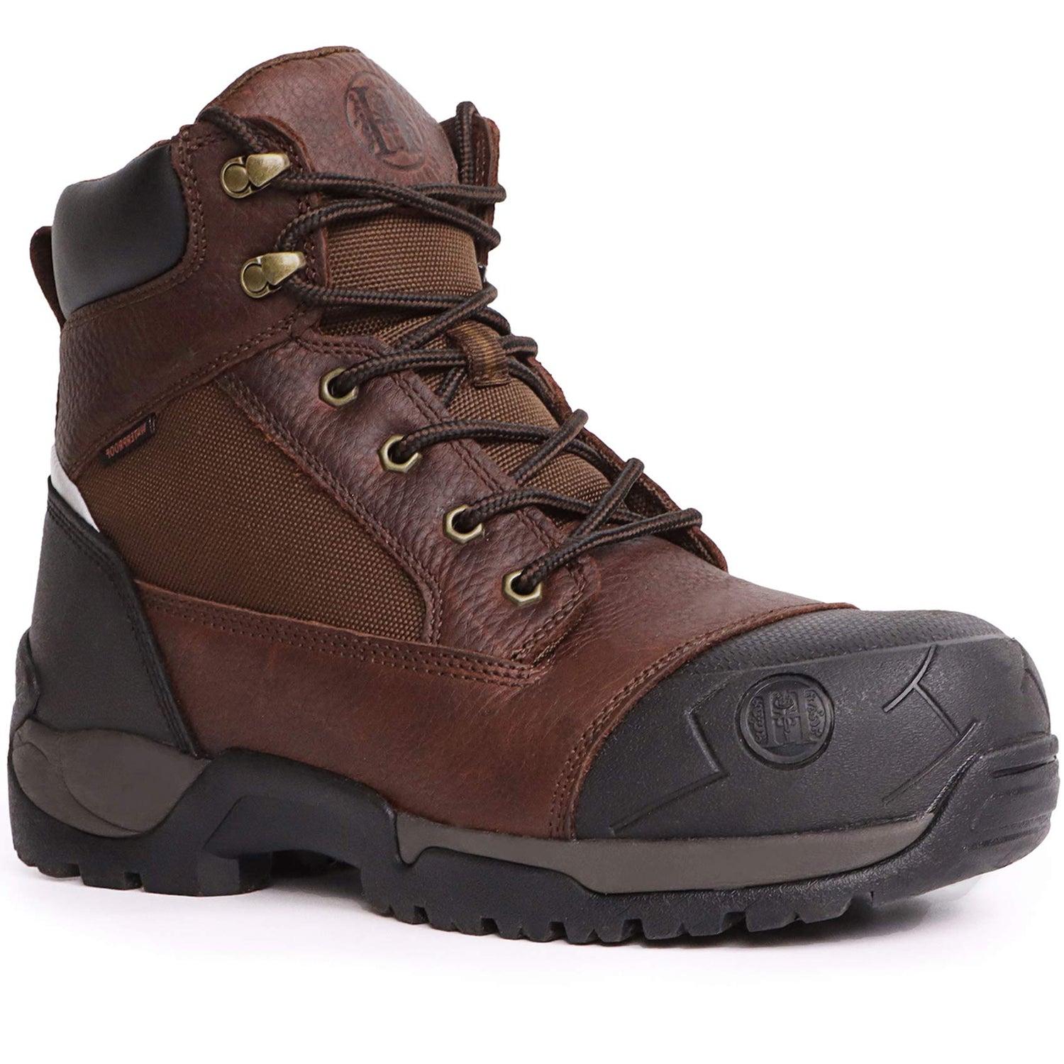 MK1126 Working Shoes for Men 6" Composite Toe Waterproof Non-Slip Puncture-Proof Safety Anti-Static Work Boots