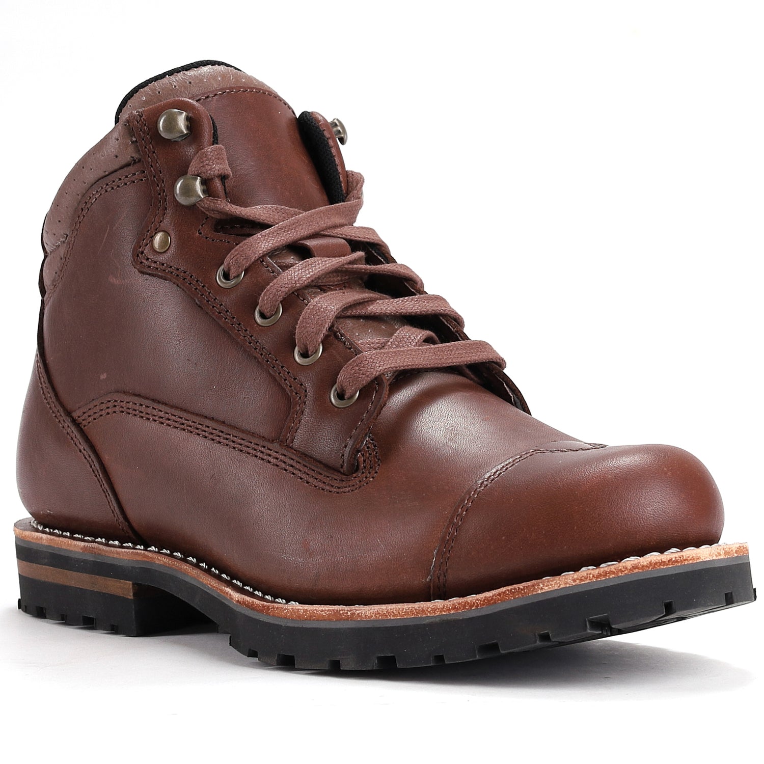 84431 ELK WOODS Botas de trabajo clásicas para hombre de 6" con punta suave - Marrón