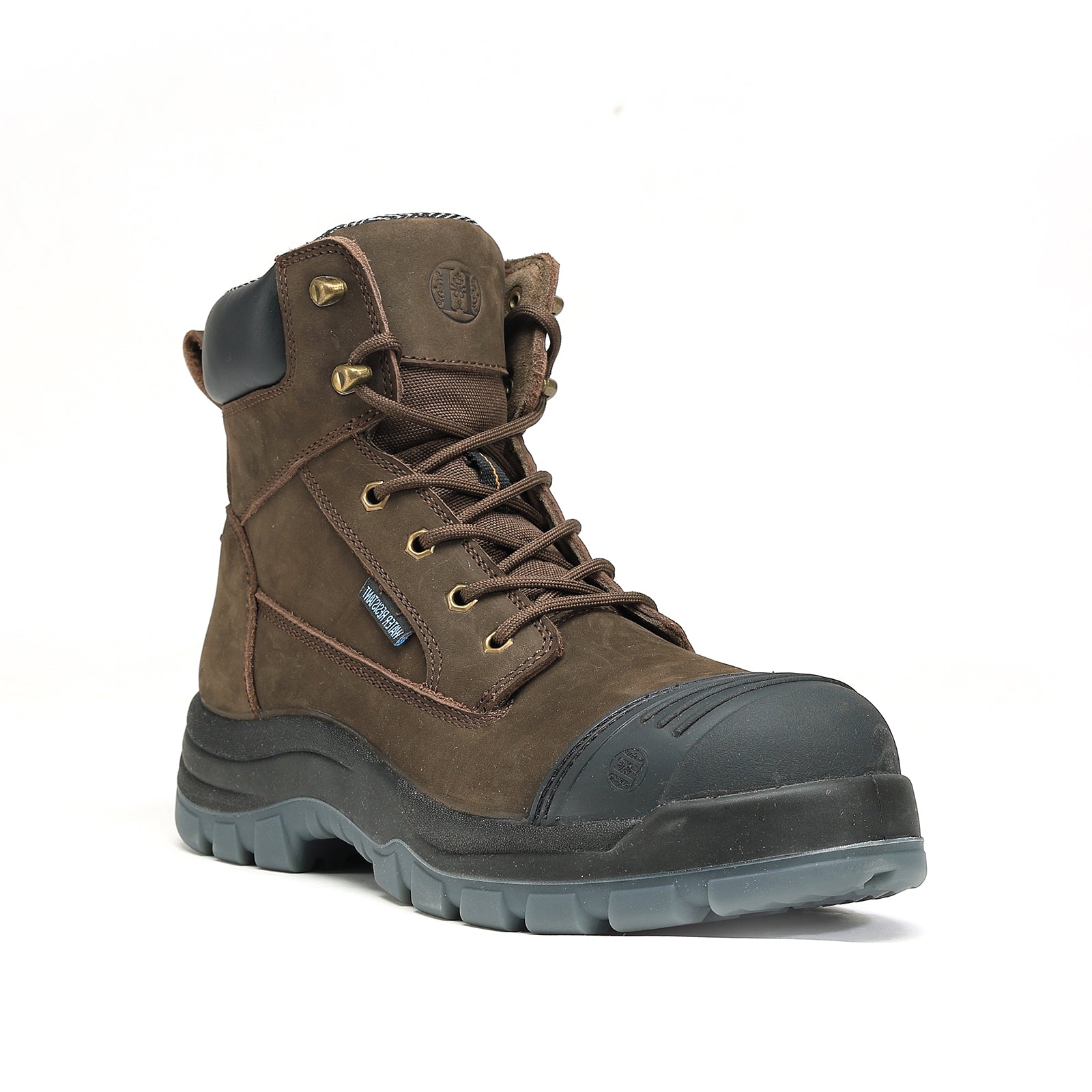 Chaussures De Sécurité Haute Montante Pour Hommes - Antidérapantes, Imperméables, Résistantes Aux Perforations, Pour Chantier Et Travail