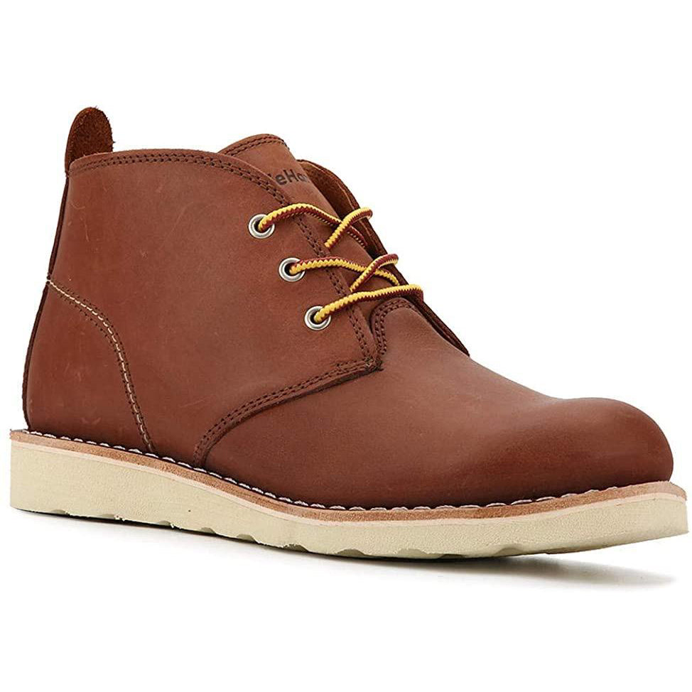 DIEHARD 84981 Men's Soft Toe Full Grain Leather Work Boots Reddish Brown