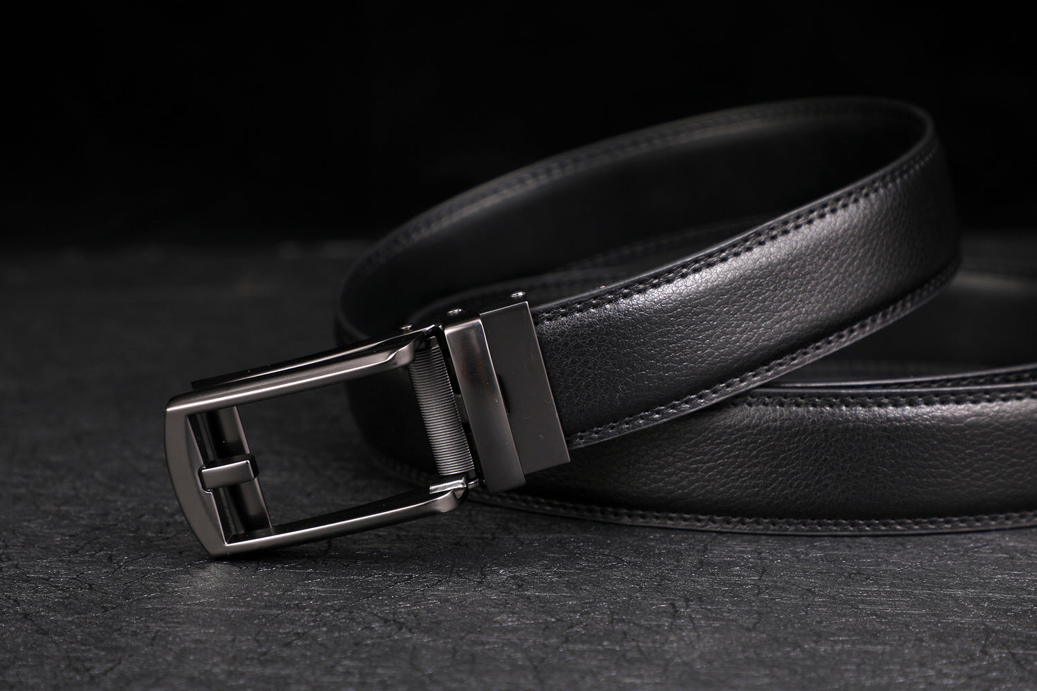 Men's Automatic Buckle Holeless Belt