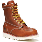 H HVB808 Men’s 8" Soft Toe Work Boots, Water Resistant, Breathable, for Construction & Daily Use