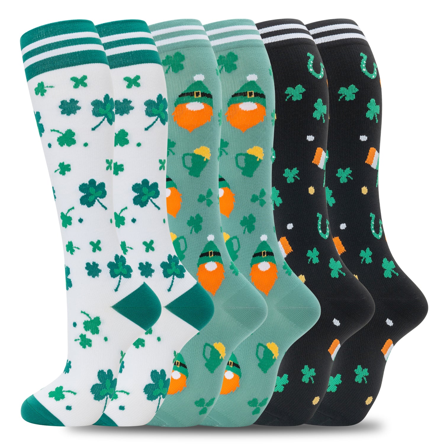 0A-2601- Compression Socks for Women Men Support Circulation 6 Pairs Socks For Travel