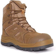 Cargar imagen en el visor de la galería, AB001 Men&#39;s 8&quot; Steel Toe Tactical Boots, Outdoor Lightweight Coyote Military Boots for Hiking Work Combat
