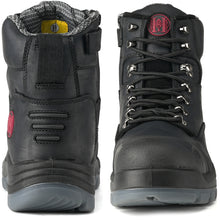 画像をギャラリービューアに読み込む, 81N07 Work Boots for Men, Composite Toe, YKK Zipper, 6&quot; Non-Slip Safety Leather Shoes, Static Dissipative, Breathable
