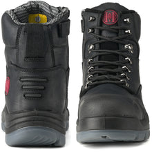Cargar imagen en el visor de la galería, 81N07 Work Boots for Men, Composite Toe, YKK Zipper, 6&quot; Non-Slip Safety Leather Shoes, Static Dissipative, Breathable
