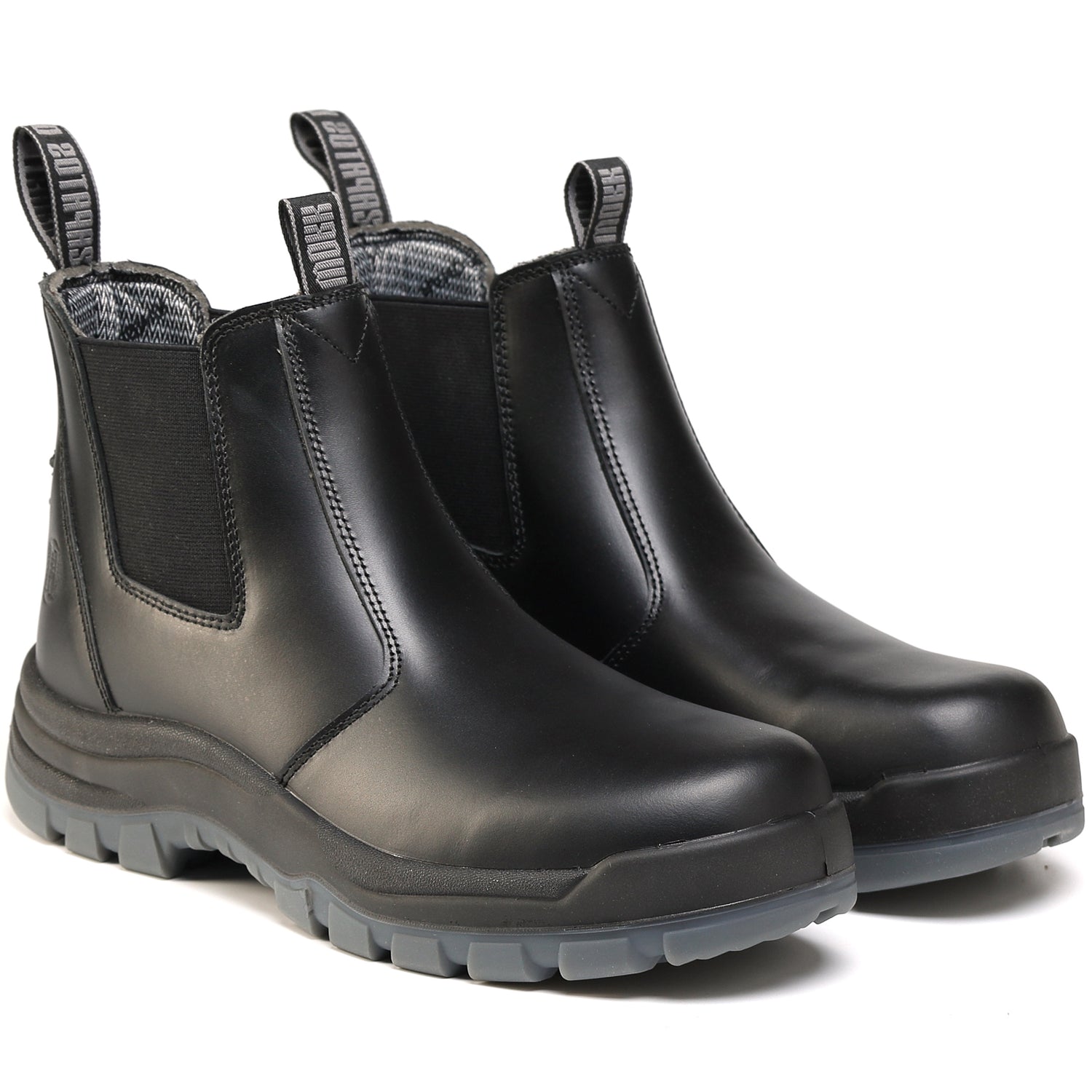 80N05 Soft Toe 6" Waterproof Mens Work Boots, Non-Slip Puncture-Proof Safety Anti-Static Working Shoes