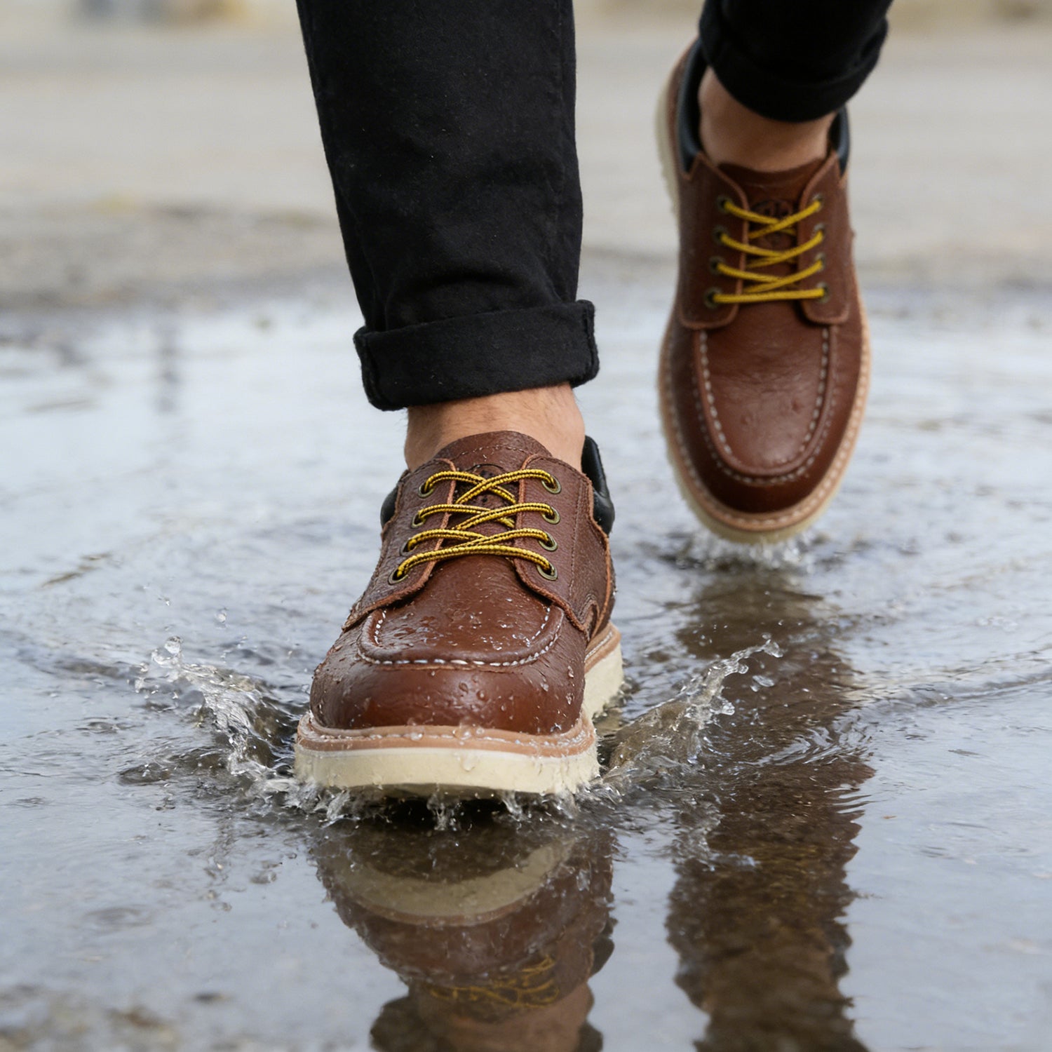 Wholesale Men’s Soft Toe Work Boots | Customizable Bulk Orders (MOQ 300 Pairs)-60LF009BN