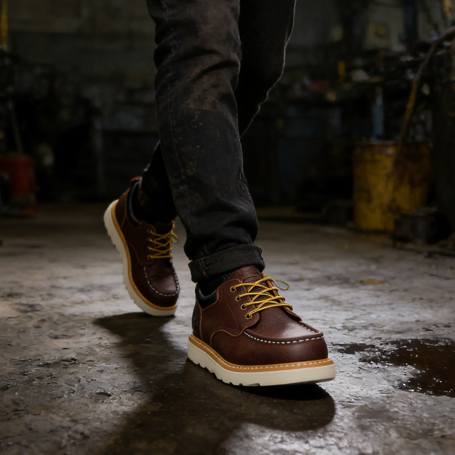 Wholesale Men’s Soft Toe Work Boots | Customizable Bulk Orders (MOQ 300 Pairs)-60LF011BN