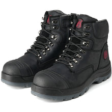 Charger l&#39;image dans la galerie, 81N07 Work Boots for Men, Composite Toe, YKK Zipper, 6&quot; Non-Slip Safety Leather Shoes, Static Dissipative, Breathable
