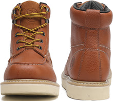 Cargar imagen en el visor de la galería, HVB 302 Men&#39;s 6&quot; Soft Toe Non-Slip Water Resistant for Construction with Durable Rubber EVA Outsole Work Boots
