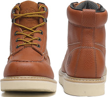 Lade das Bild in den Galerie-Viewer, HVB 302 Men&#39;s 6&quot; Soft Toe Non-Slip Water Resistant for Construction with Durable Rubber EVA Outsole Work Boots
