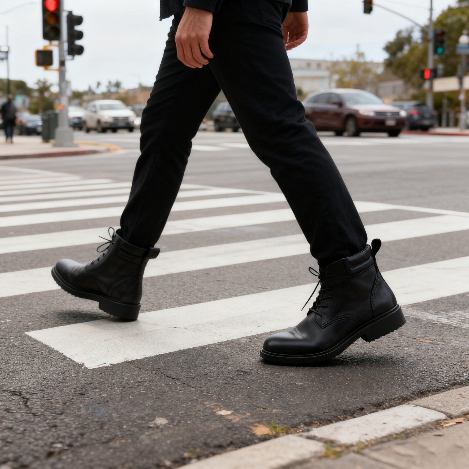 Wholesale Men’s Work Boots | Customizable Bulk Orders (MOQ 300 Pairs)-80LF001BK