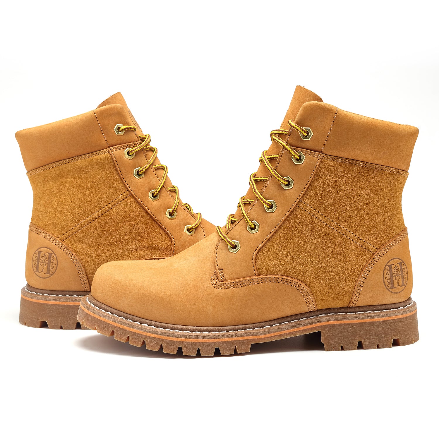 HANDPOINT H84102 Mens 6" Soft Toe Suretrack Leather Slip Resistant Durable Work Boots