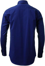 Load image into Gallery viewer, Dress Shirt for Men - Long Sleeve Solid Slim Regular Fit Business Shirt-Blue
