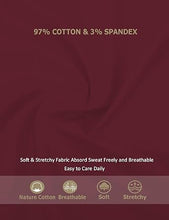 Load image into Gallery viewer, Dress Shirt for Men - Long Sleeve Solid Slim Regular Fit Business Shirt-Burgundy
