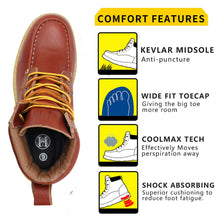 Carica l&#39;immagine nel visualizzatore di Gallery, CW 302 Work Boots 6 inch for Men Water Resistant Moc Toe
