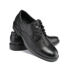 Lade das Bild in den Galerie-Viewer, RV2102 Classic Black Men&#39;s 4&quot; Oxford Work Shoes - Full Grain Leather with Kevlar Puncture Resistance
