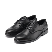 Charger l&#39;image dans la galerie, RV2102 Classic Black Men&#39;s 4&quot; Oxford Work Shoes - Full Grain Leather with Kevlar Puncture Resistance
