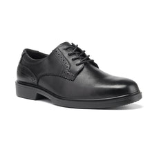 Charger l&#39;image dans la galerie, RV2102 Classic Black Men&#39;s 4&quot; Oxford Work Shoes - Full Grain Leather with Kevlar Puncture Resistance
