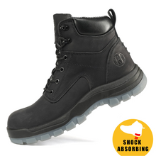 Charger l&#39;image dans la galerie, 80N01BK/81N01BK Men&#39;s 6&quot; Soft Toe / Composite Toe Slip Resistant Waterproof Anti-puncture Work Boots Durable
