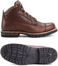 Cargar imagen en el visor de la galería, 84431 ELK WOODS Botas de trabajo clásicas para hombre de 6&quot; con punta suave - Marrón
