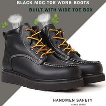 Cargar imagen en el visor de la galería, CK304 Botas de trabajo de construcción antideslizantes resistentes al agua con punta suave de 6&quot; para hombres
