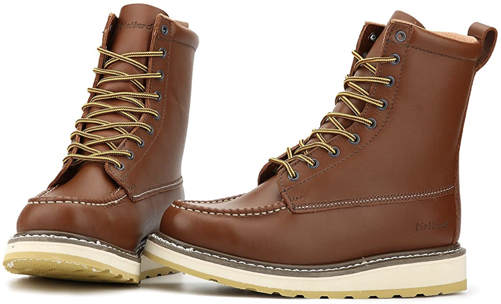 DIEHARD 86994 Slip Resistant Durability 8" Leather Work Boots