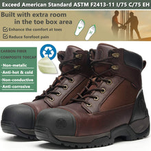 Carica l&#39;immagine nel visualizzatore di Gallery, CK1126 Men&#39;s Work Boots Composite Toe Puncture Resistant EE EH
