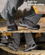 Lade das Bild in den Galerie-Viewer, Golden Retriever 1365 Non-Slip Lightweight Anti-Fatigue 4&quot; Steel Toe Work Shoes
