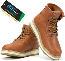 Carica l&#39;immagine nel visualizzatore di Gallery, CK308 - 6&#39;&#39; Non-slip Water Resistant EH Safety Boots Soft Toe -Tan/Pu Sole
