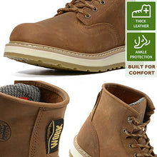 Carica l&#39;immagine nel visualizzatore di Gallery, CK305 - 6&#39;&#39; Non-slip Water Resistant Safety Boots Soft Toe -Retro/Pu Sole
