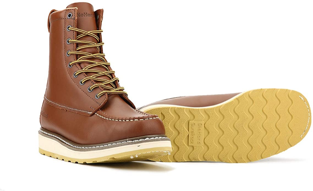 DIEHARD 86994 Slip Resistant Durability 8 Leather Work Boots HANDPOINT