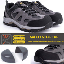 Lade das Bild in den Galerie-Viewer, Golden Retriever 1365 Non-Slip Lightweight Anti-Fatigue 4&quot; Steel Toe Work Shoes
