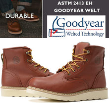 画像をギャラリービューアに読み込む, CK307 - 6&#39;&#39; Non-slip Water Resistant Safety Boots Soft Toe - Claret/Eva Sole
