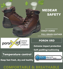 Carica l&#39;immagine nel visualizzatore di Gallery, CK1126 Men&#39;s Work Boots Composite Toe Puncture Resistant EE EH

