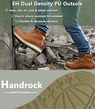 Cargar imagen en el visor de la galería, CK312 Botas de hombre Zapatos de trabajo de construcción con punta de material compuesto Marrón

