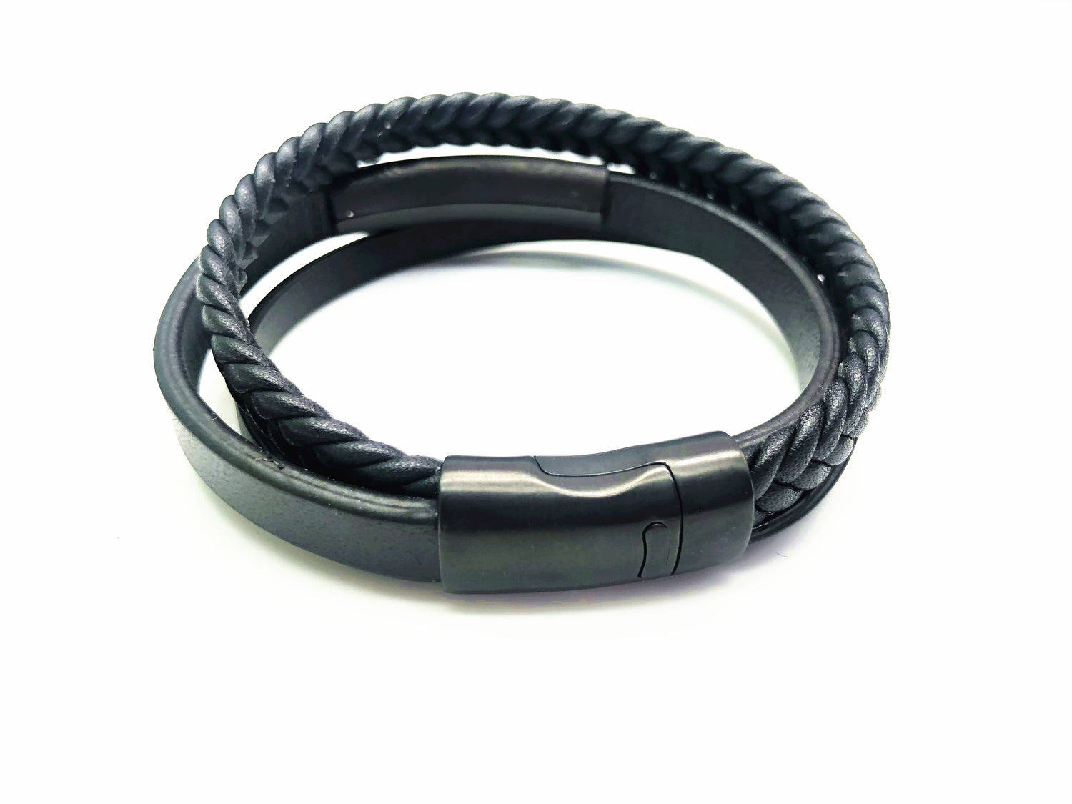 Men's leather bracelet
