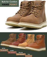 Lade das Bild in den Galerie-Viewer, CK305 - 6&#39;&#39; Non-slip Water Resistant Safety Boots Soft Toe -Retro/Pu Sole
