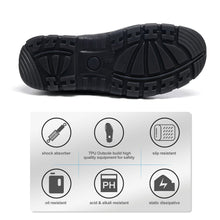 Lade das Bild in den Galerie-Viewer, LV 822 Men&#39;s Slip-on Work Boots w/ Steel Toe Waterproof Black
