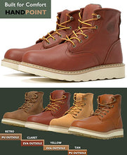 Charger l&#39;image dans la galerie, CK307 - 6&#39;&#39; Non-slip Water Resistant Safety Boots Soft Toe - Claret/Eva Sole
