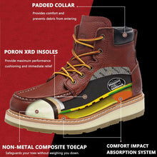 画像をギャラリービューアに読み込む, CK313 Men&#39;s Work Boots 6&quot; Composite Toe Electrical Hazard Protection Shoes
