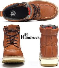 Cargar imagen en el visor de la galería, CK312 Botas de hombre Zapatos de trabajo de construcción con punta de material compuesto Marrón
