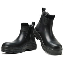 画像をギャラリービューアに読み込む, 80M02 Slip On Soft Toe Waterproof Slip Resistant Mens Work Boots
